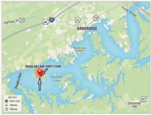 Douglas Lake Party Cove Map, Where is Douglas Lake Party Cove?