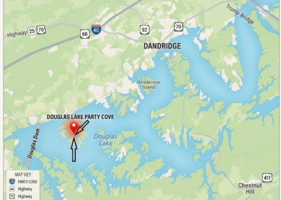 Douglas Lake Party Cove Map, Where is Douglas Lake Party Cove?